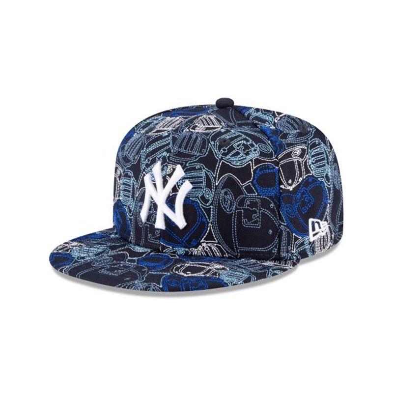 New York Yankees Gorra | New Era MLB Cap Chaos 59fifty Fitted Cap Mexico - Azules
